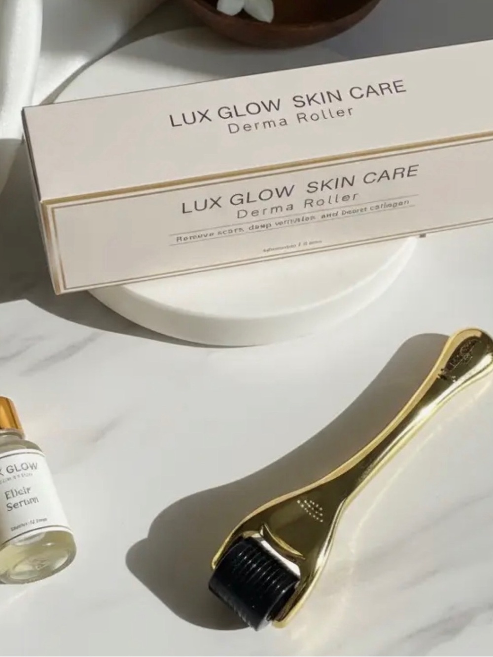 Gold Derma Roller - Micro-Needle Facial Tool
